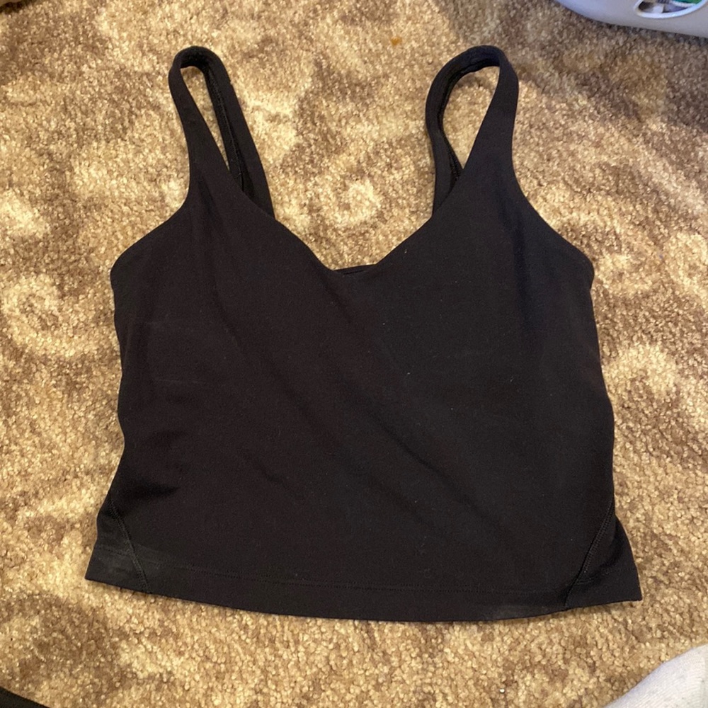 Black align tank top Lululemon size 0